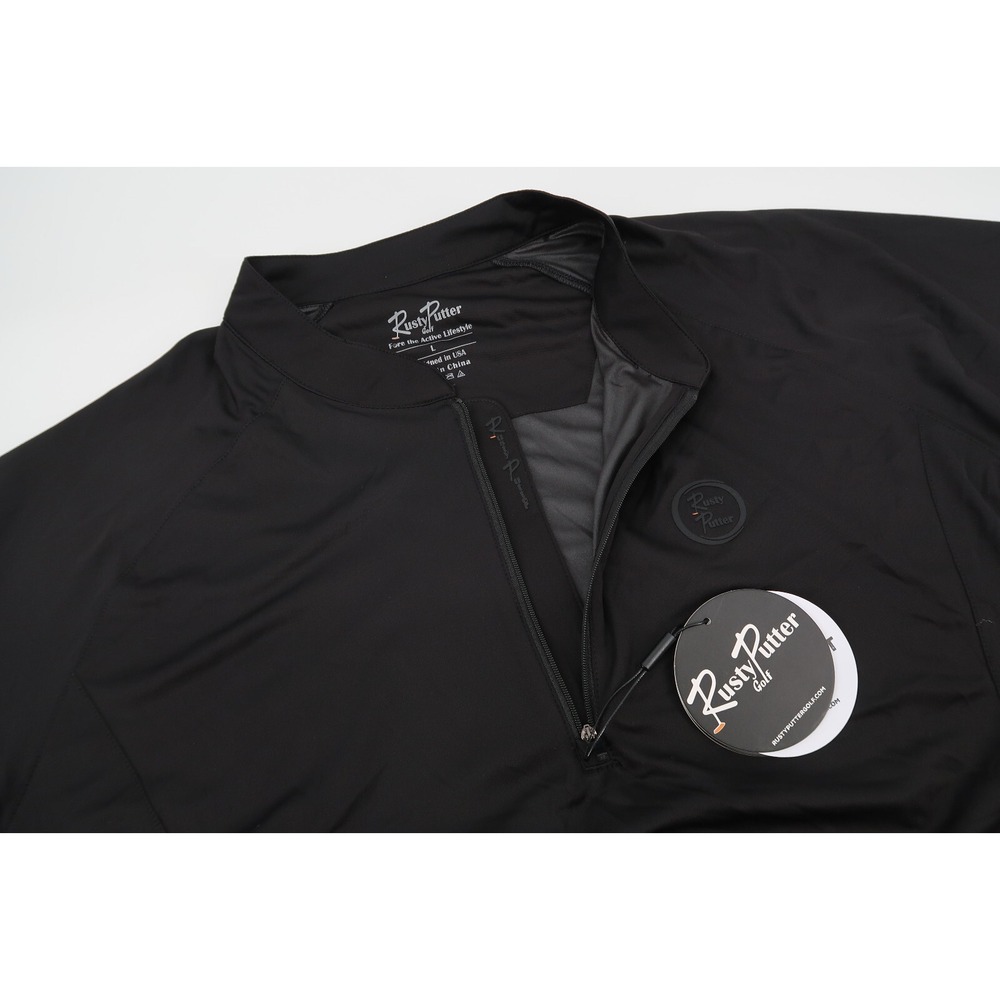 Rusty Putter Golf Mens Large 1/4 Zip Wind Breaker Upf 50‎ Tournament Series NEW